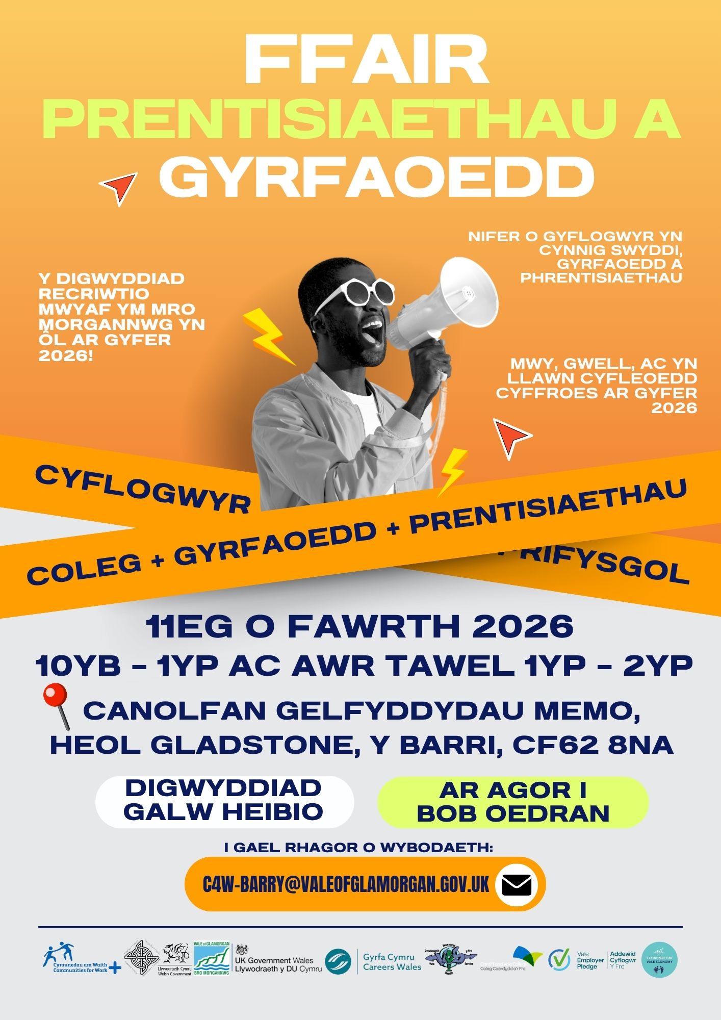 Poster Digwyddiad Gyrfaoedd Coleg Caerdydd a'r Fro