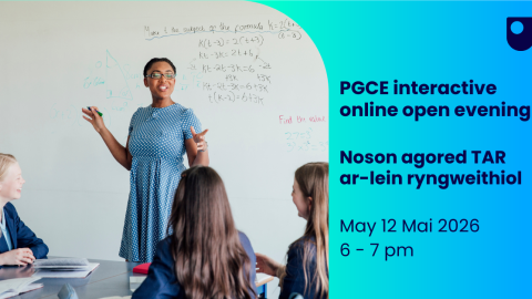 Noson Agored ar-lein TAR y Brifysgol Agored yng Nghymru Title